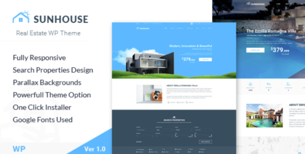 Sun House v2.2 Real Estate WordPress