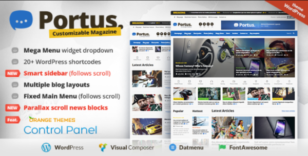 Portus v1.1.3 News Portal & Magazine WordPress Theme