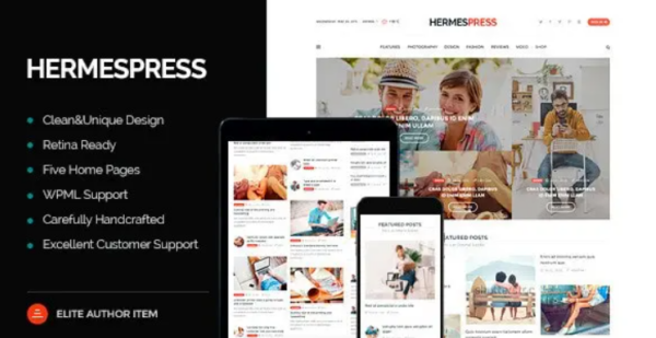 HermesPress – Magazine / Newspaper WordPress Theme