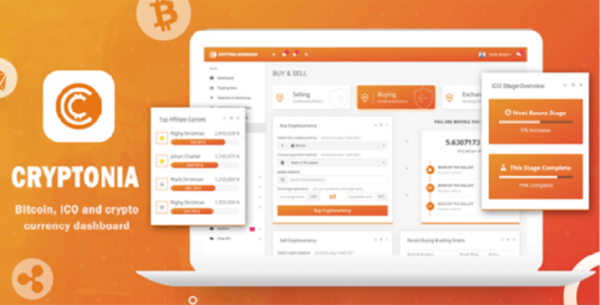 Cryptonia – Bitcoin, ICO and Cryptocurrency Dashboard