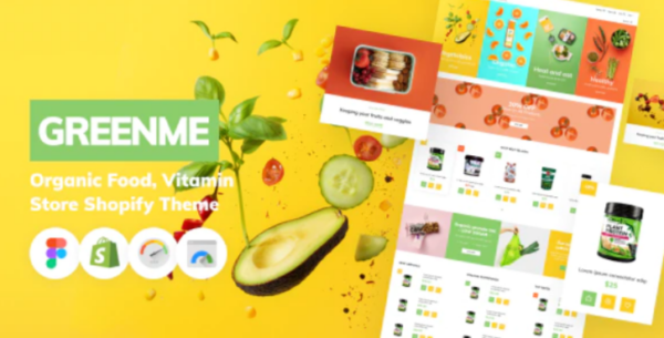 GreenMe – Organic Food, Vitamin Store Shopify Theme