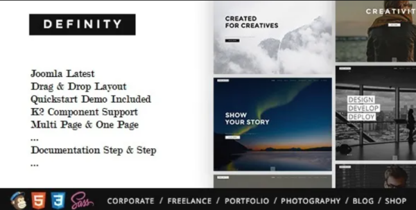 Definity – Multipurpose One/Multi Page Joomla Template