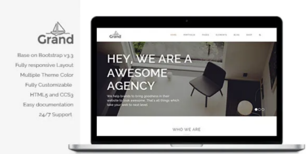 Grand v1.3.9 Creative Responsive Multipurpose Theme