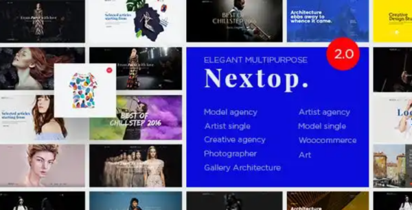 Nextop v2.1.2 Model Artist Talent Agency – Photographer – Gallery – Creative Elegant