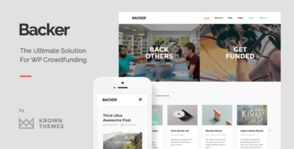 Backer v1.3.8 The Modern WordPress Crowdfunding Theme