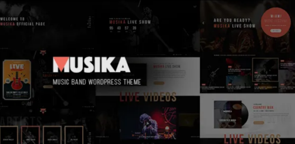 Musika v1.3 Music Festival & Band WordPress Theme