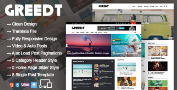 Greedt – WordPress Blog Magazine Theme