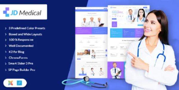 JD Medical v1.2 Responsive Health & Medical Joomla Template