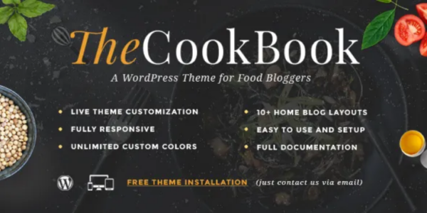 TheCookBook – A WordPress Theme for Food Bloggers