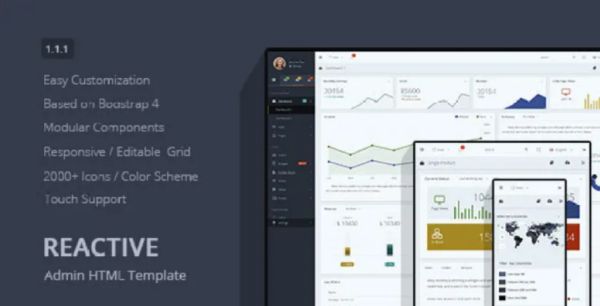 Reactive – Responsive Admin Template