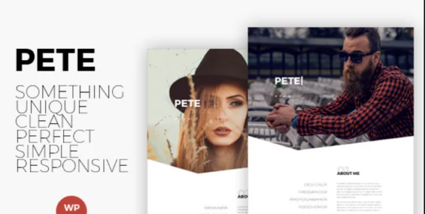 Pete v1.1 Creative & Clean Portfolio WordPress Theme