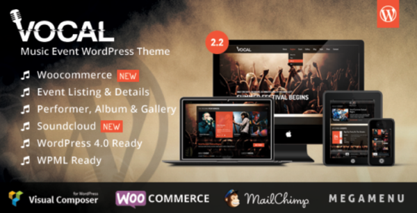 Vocal 4.16 Music Event WordPress Theme