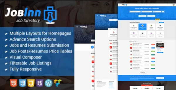 JobInn v2.0 Job Board & Directory WordPress Theme