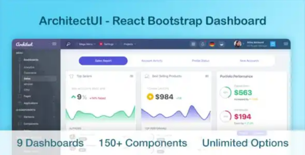 ArchitectUI – ReactJS Bootstrap Admin UI Dashboard Theme