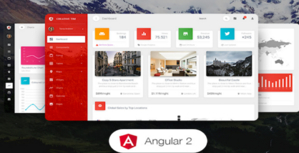 Material Dashboard Pro Angular 2 Premium Bootstrap