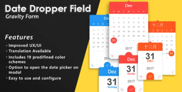 Gravity Forms Date Dropper Field – WordPress Plugin