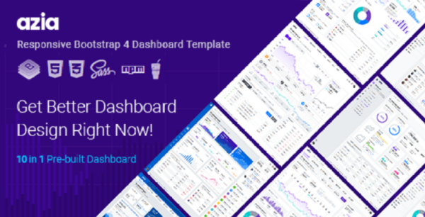 Azia Responsive Bootstrap 4 Dashboard Template