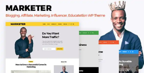 Marketer v1.3 Marketing, Blogger & Educate WordPress Theme