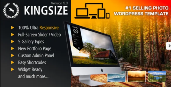 KingSize 6.0 – Fullscreen Photography Theme