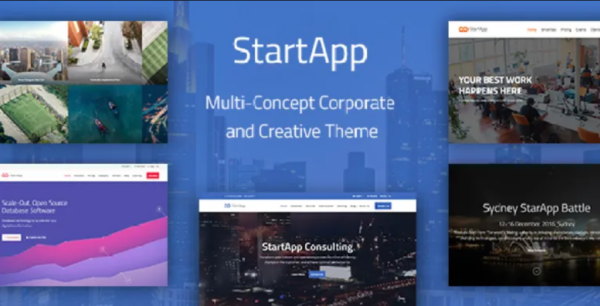 StartApp v1.3.3 Multi-Concept Corporate And Creative Theme