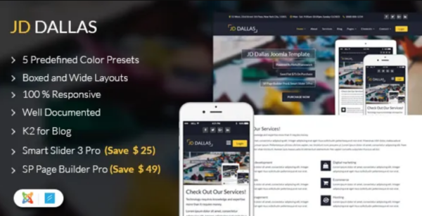 JD Dallas – Responsive Business Joomla 3.7 Template