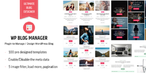 WP Blog Manager v1.0.8 Plugin to Manage / Design WordPress Blog