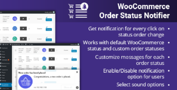 WooCommerce Order Status Notifier