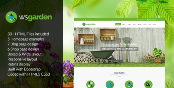 WS Garden v1.0.7 – Responsive Gardening WP Theme