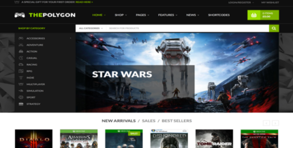 The Polygon Premium WordPress Themes Digital and Pro Gamers