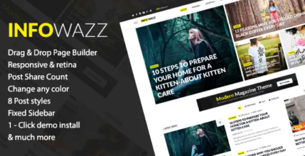 InfoWazz v2.4 WordPress Theme for Blog / Magazine / Newspaper