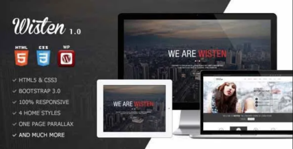 Wisten – WordPress One Page Parallax Theme