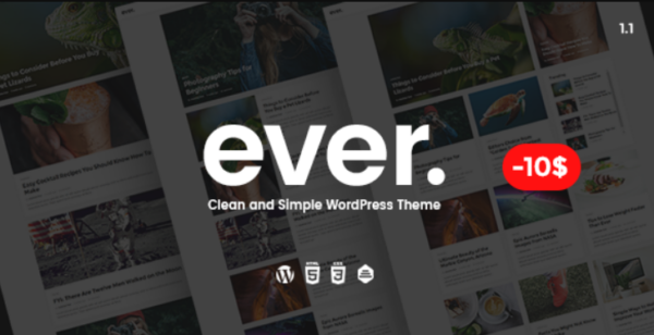 Ever v1.2.2 Clean and Simple WordPress Theme