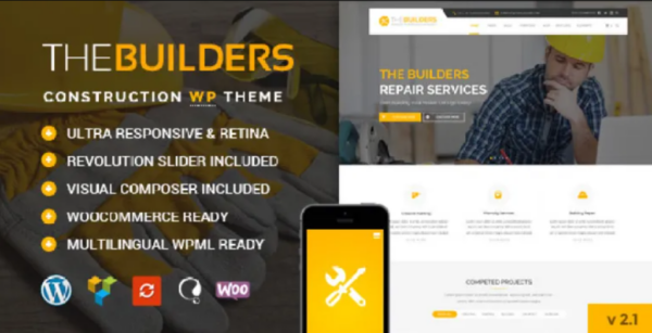 The Builders v2.5 Construction WordPress Theme