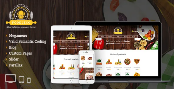 Foodleco v1.5 Italian Food OpenCart theme