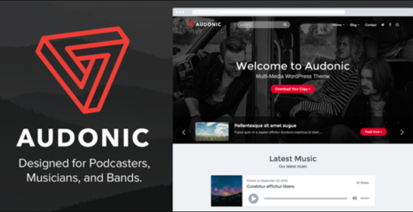 Audonic – Music & Podcasting WordPress Theme