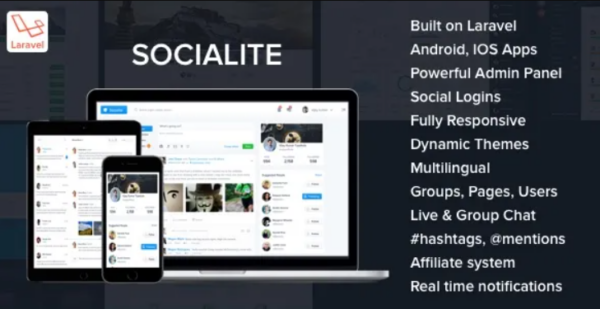 Socialite v3.1 Laravel Social Network Script