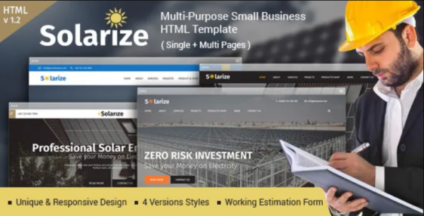 Solarize Multipurpose Small Business Joomla Theme