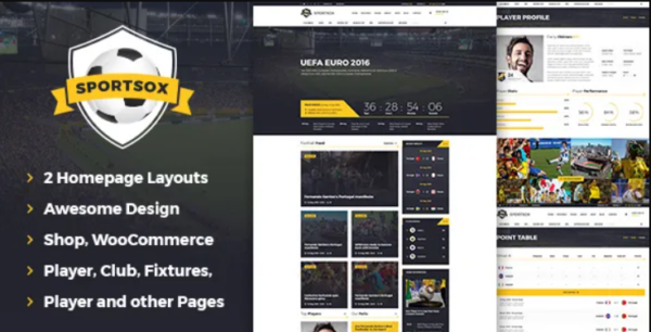 Sportsox – Sport Team Clubs HTML Template