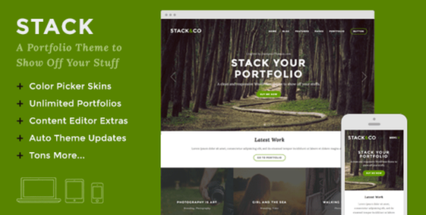 Stack – Responsive WordPress Portfolio & Photography Theme