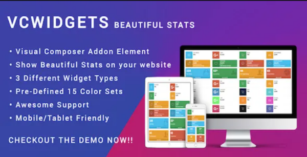 Visual Composer Stats Widgets – Responsive AdminLTE