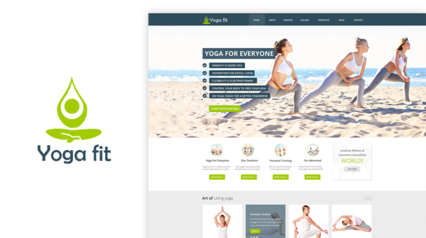 YogaFit Joomla Theme for Yoga and Fitness