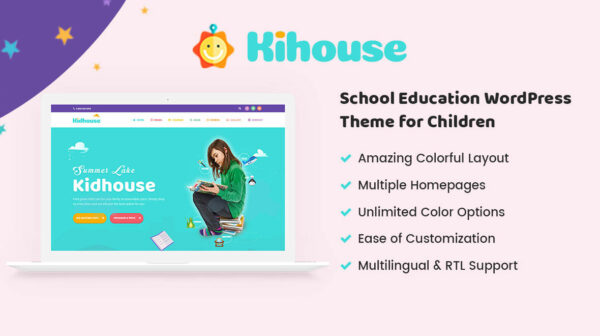 KidHouse School Education WordPress Theme