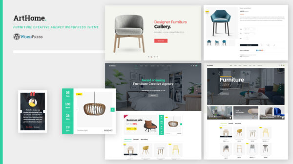 Arthome Furniture Creative Agency WordPress Theme