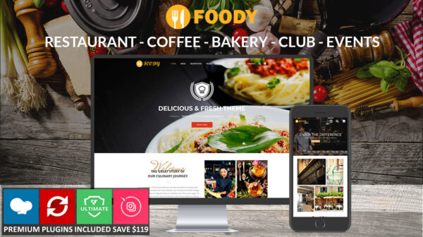 Foody Restaurant, Coffee, Bakery & Business Theme