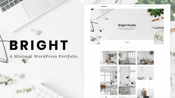 Bright A Minimal Portfolio WordPress Theme