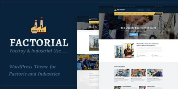 Factorial : Industrial and Engineering WordPress Theme