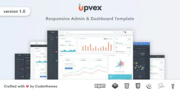 Upvex – Responsive Admin & Dashboard Template