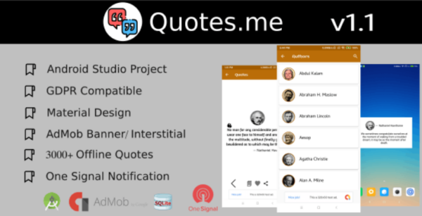 Quotes.me Offline Quotes app with GDPR 1.1