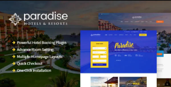 Paradise – Hotel & Resort Responsive WordPress Theme 2.2.4