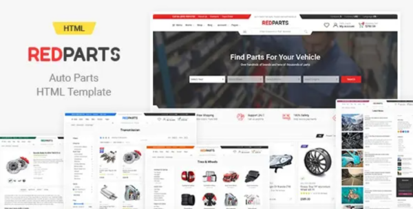 RedParts – Auto Parts WordPress Theme